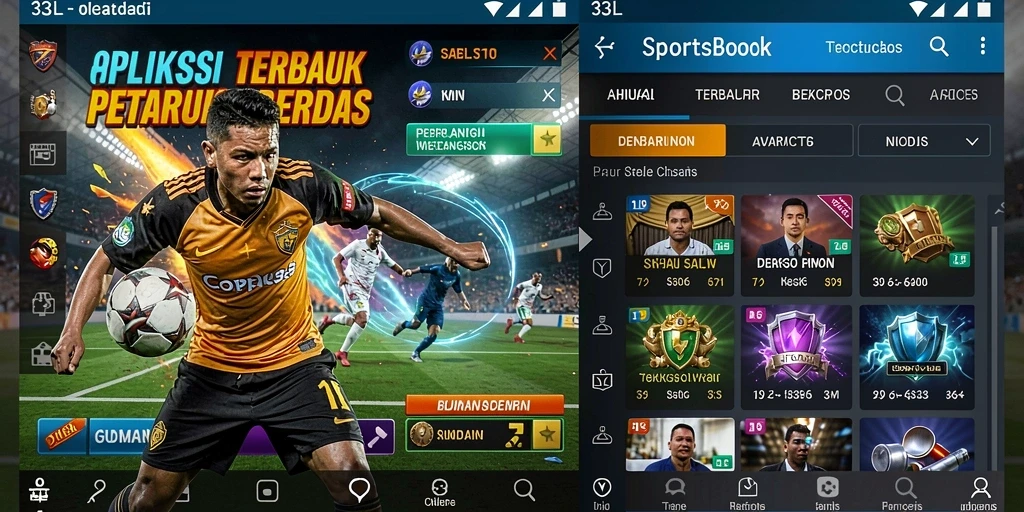 Tampilan gameplay Sportsbook yang menarik dan interaktif dalam 33L.