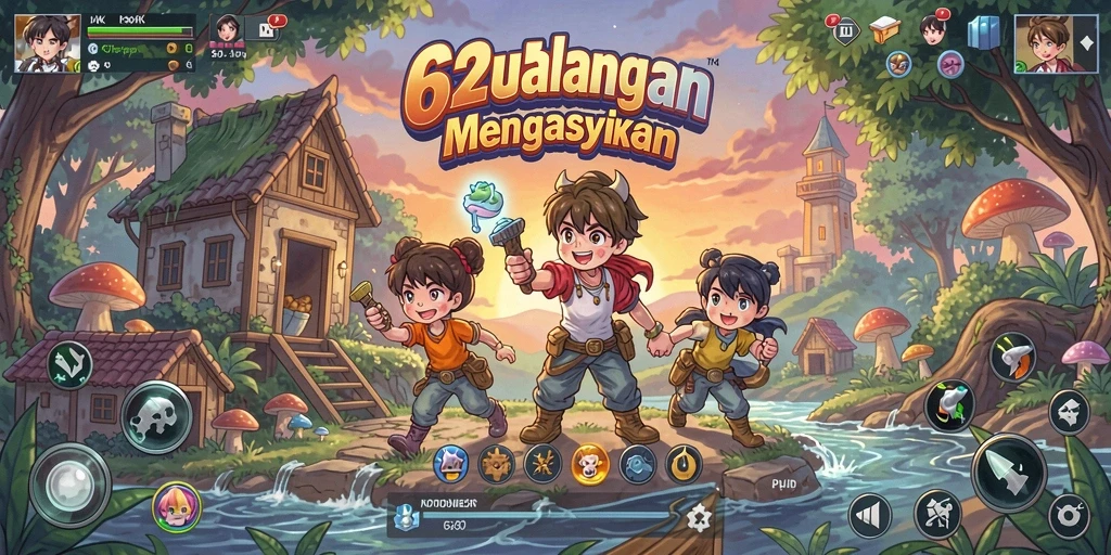 Tampilan gameplay mendebarkan dengan karakter anime ikonik.