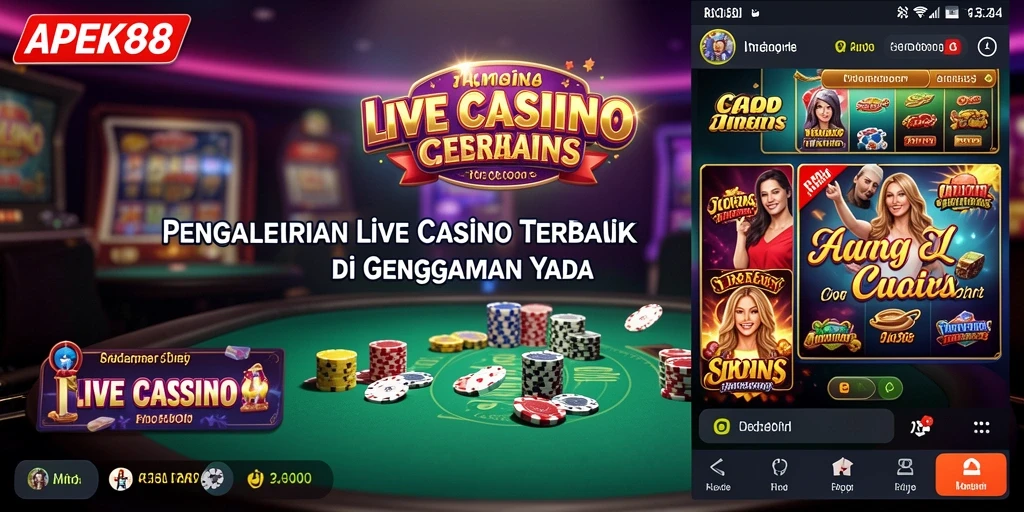 Tampilan gameplay mendebarkan di APEK88 dengan dealer profesional.