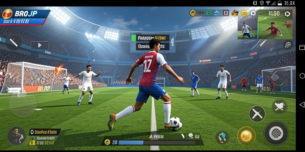 Screenshot utama BROJP menampilkan gameplay seru dan interaktif dari berbagai cabang olahraga.