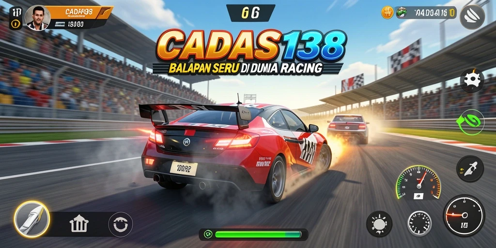 Tampilan gameplay Racing yang mendebarkan di CADAS138.