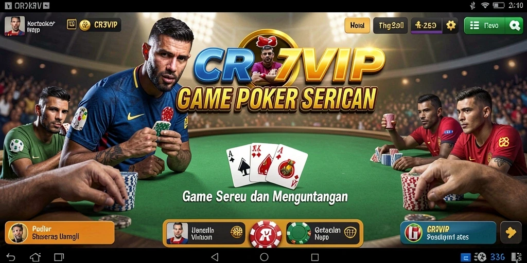 Screenshot utama CR7VIP menampilkan gameplay Poker yang mendebarkan.