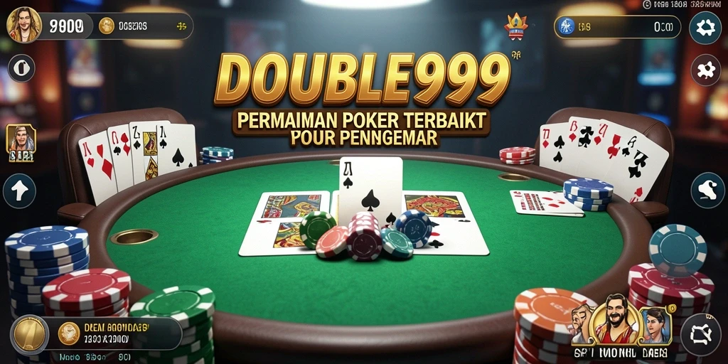 Tampilan gameplay menarik dari permainan Poker di DOUBLE999.