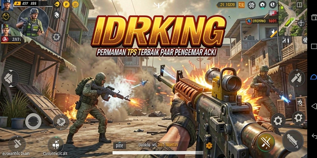 Menampilkan aksi seru gameplay TPS di IDRKING.