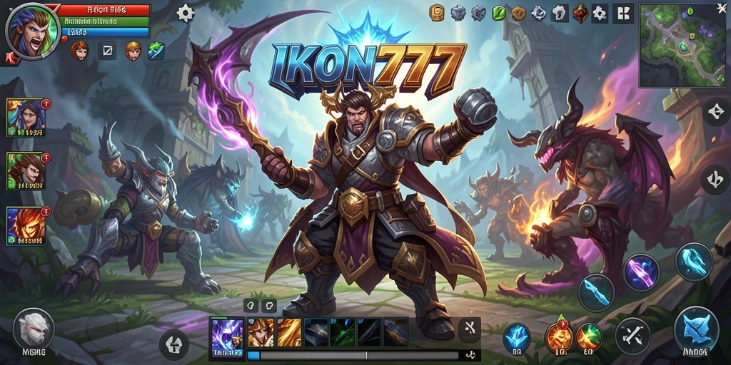 Gameplay IKON777 yang seru dengan pertempuran epik dan eksplorasi dunia.