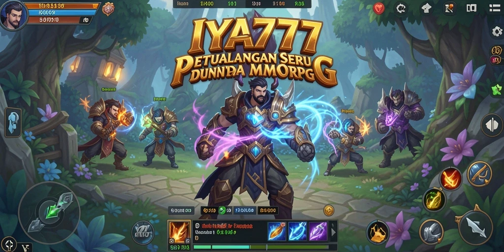 Screenshot gameplay <strong>IYA777</strong> menampilkan pertempuran seru dan petualangan di dunia fantasi.