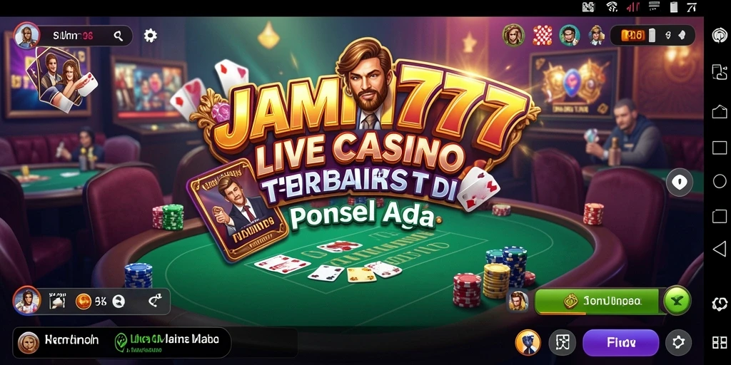 Tampilan gameplay menarik dari JAMIN777 di Live Casino.