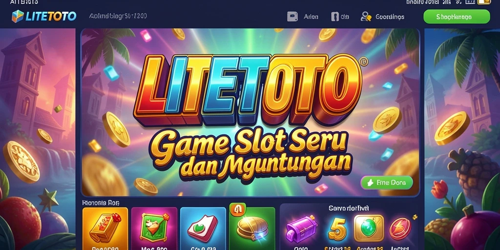 Tampilan gameplay LITETOTO yang menarik dan penuh warna.