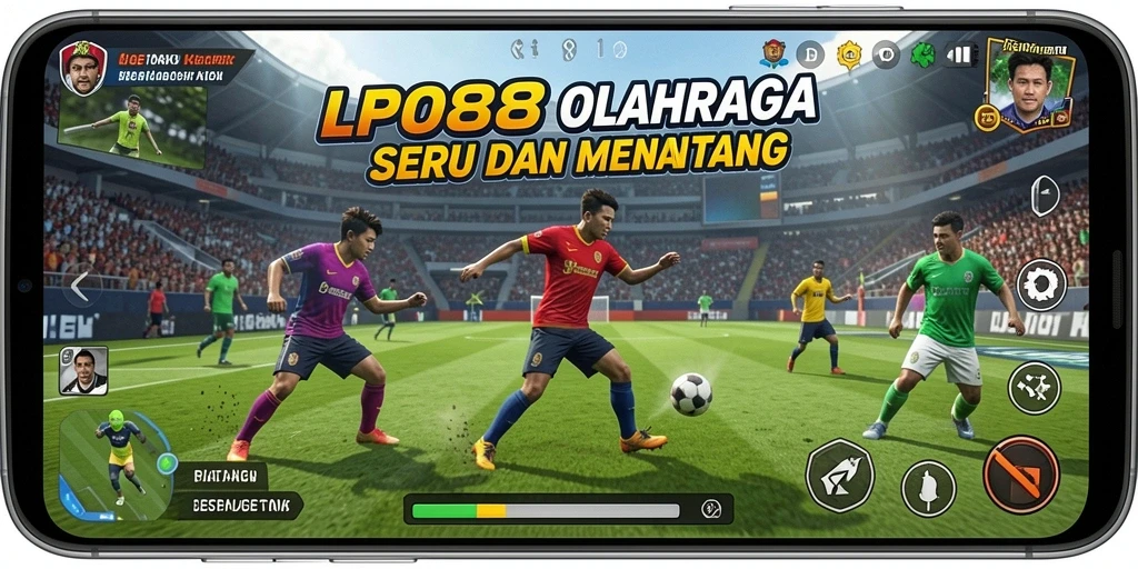 Tangkapan layar permainan LPO88 yang menampilkan aksi seru di lapangan.