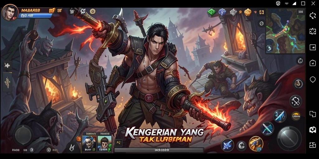Screenshot MABAR88 menampilkan suasana menegangkan dalam gameplay horror.