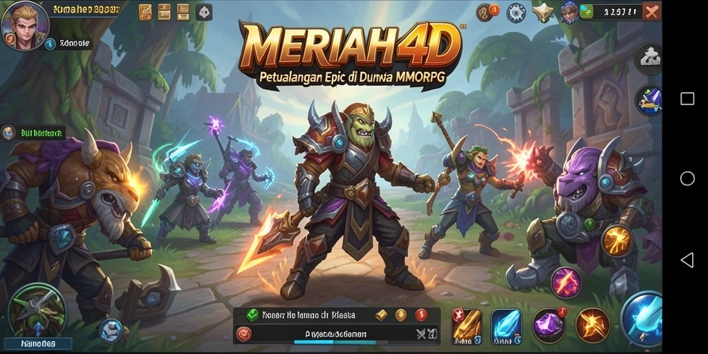 Tampilan gameplay <strong>MERIAH4D</strong> menunjukkan aksi mendebarkan dalam dunia MMORPG.