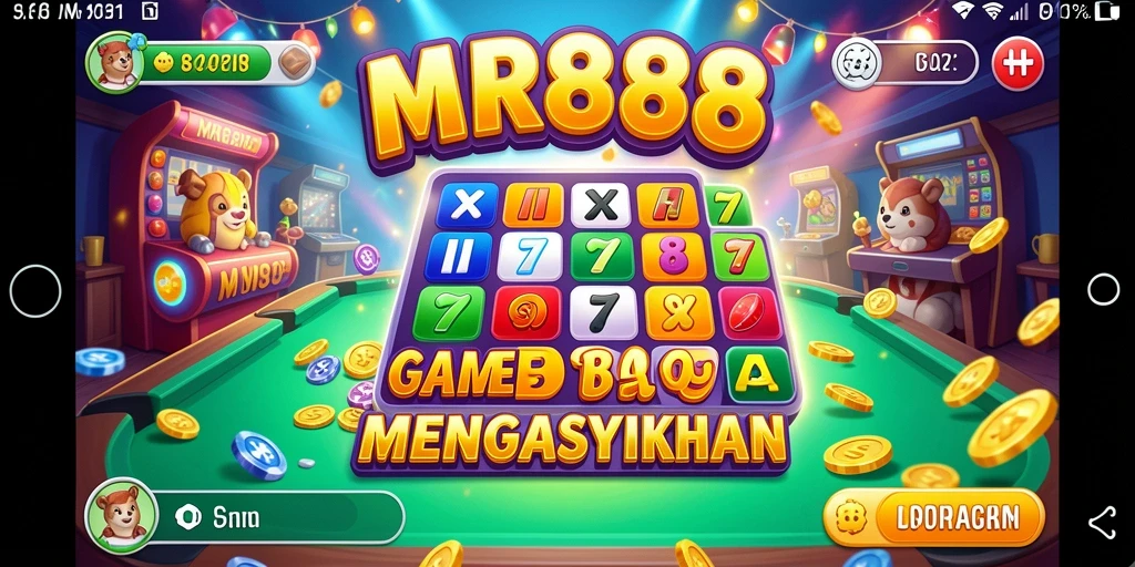 Tampilan screenshot utama MR888 menunjukkan gameplay Bingo yang dinamis dan interaktif.