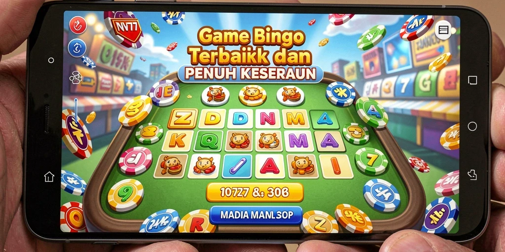 Tampilan antarmuka gameplay Bingo yang seru dan interaktif.