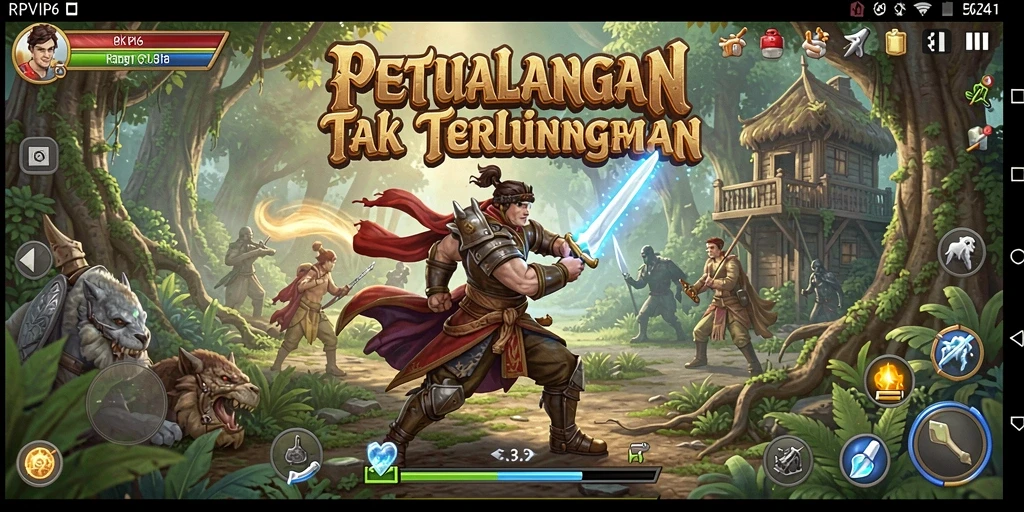 Tampilkan gameplay RPVIP6 yang penuh aksi dan eksplorasi.
