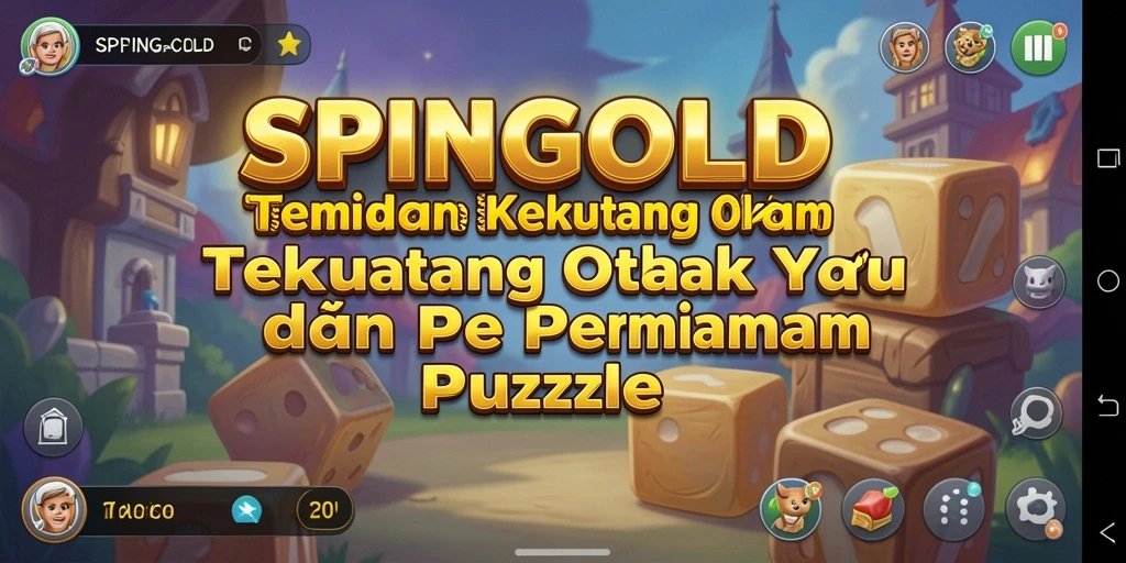 Tampilan gameplay SPINGOLD yang menarik dan menantang dalam kategori Puzzle.