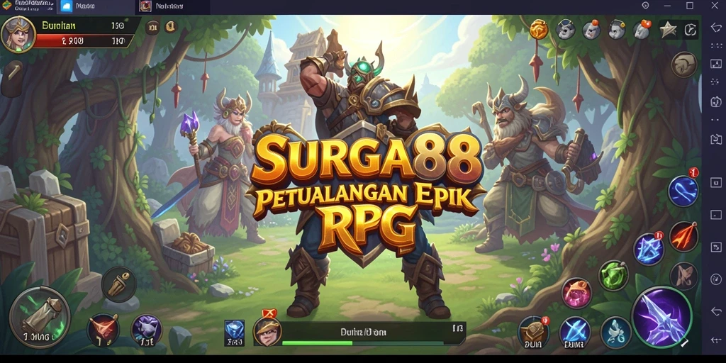 Screenshot SURGA88 menampilkan aksi dalam gameplay RPG yang menarik.