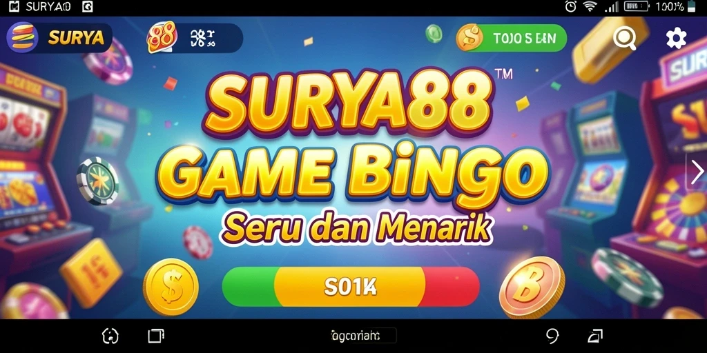Tampilan permainan Bingo SURYA88 yang mengasyikkan.