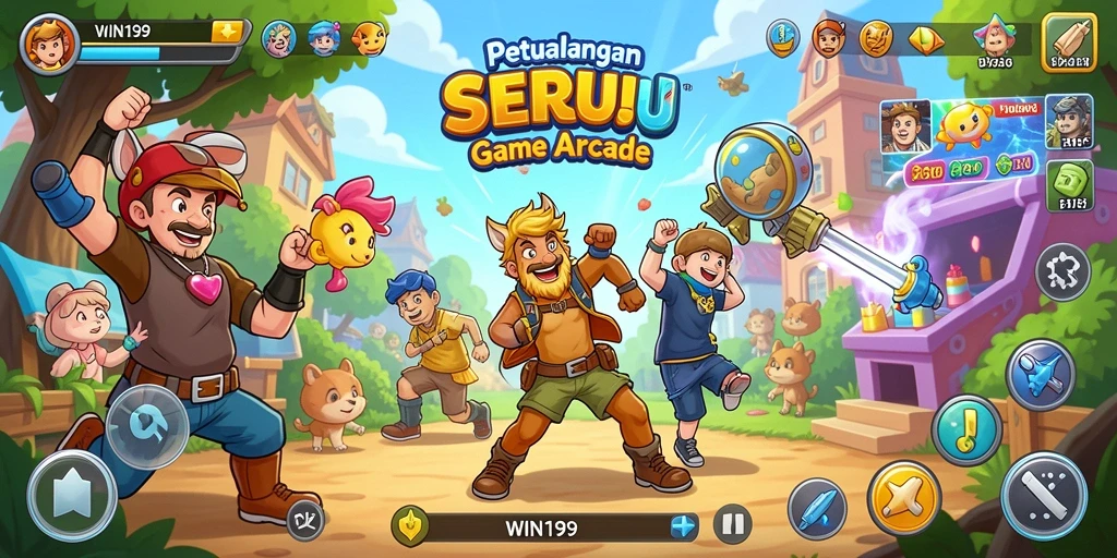 Screenshot gameplay <strong>WIN199</strong> menampilkan aksi seru dan tantangan permainan Arcade.
