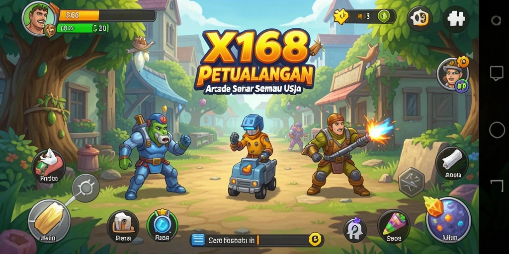 Tampilan gameplay seru dari X168 dalam aksi.