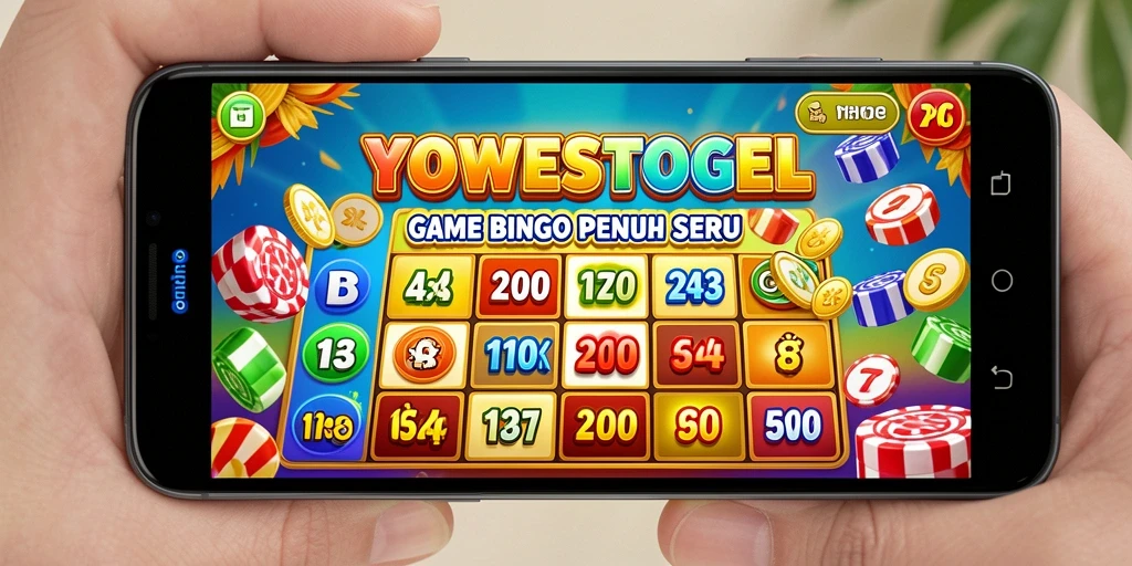 Screenshot YOWESTOGEL menampilkan gameplay Bingo yang seru dan interaktif.