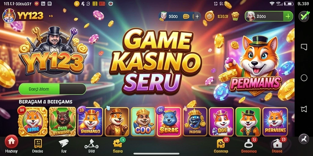Screenshot gameplay YY123 menampilkan aksi seru permainan Kasino.